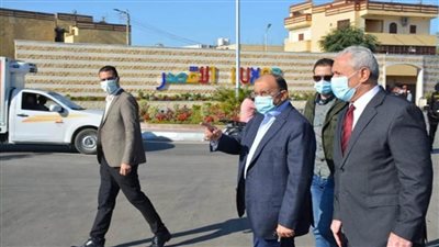 شعراوي ومحافظ الأقصر يتابعان الاستعدادات النهائية لأعمال مشروع تطوير محيط طريق الكباش (صور)