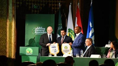 وزير الرياضة يشهد افتتاح اجتماع الجمعية العمومية للاتحاد الإفريقي لكرة القدم (صور)