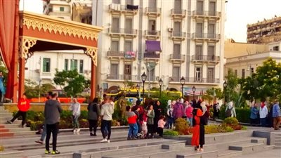 استمرار توافد المواطنين من بورسعيد والمحافظات للتنزه والاستمتاع بحديقة فريال