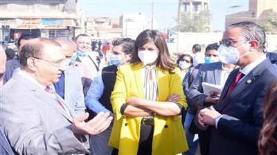 وزيرة الهجرة ومحافظ الفيوم يتفقدان عددا من مشروعات 