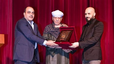 بالصور.. الشيخ ياسين التهامى يشعل أوبرا مسرح جامعة مصر للعلوم والتكنولوجيا بأجمل الأناشيد الصوفية