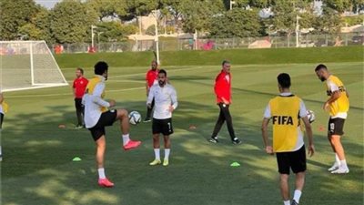 استعداداً لملاقاة لبنان في كأس العرب ..منتخب مصر يختتم تدريباته 
