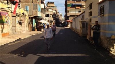 محافظة بورسعيد:استمرار أعمال الرصف بالشوارع المحيطة بسوق العصر الجديد