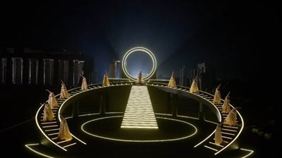 الآثار تكشف تصميم الديكورات الخاصة بفعالية افتتاح طريق الكباش