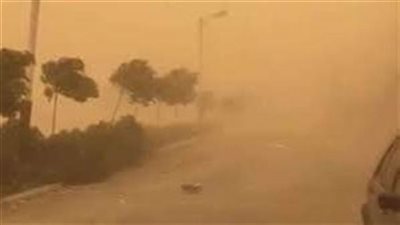 الأرصاد الجوية: ذروة نشاط الرياح المثيرة للأتربة اليوم وتوقعات بسقوط أمطار