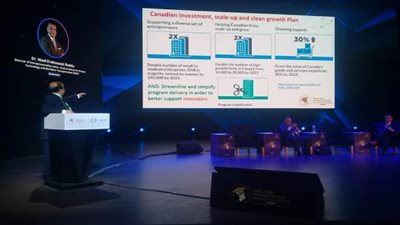 في إطار فاعليات المنتدى العالمي الثانى للتعليم العالى والبحث العلمي.. جلسة نقاشية حول تعزيز ريادة الأعمال المدفوعة بالابتكار (صور)