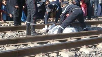 مصرع سيدة دهسا أسفل عجلات قطار المنصورة دمياط فى الدقهلية