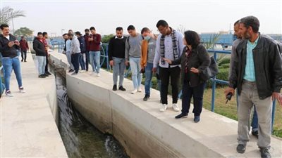رئيس جهاز 6 أكتوبر: وفد طلاب شعبة الهندسة بالمعهد التكنولوجي العالي بالمدينة يزور محطة المعالجة الغربية (صور)