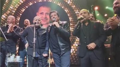 وليد توفيق يحتفل بعيد ميلاد جورج وسوف (فيديو)