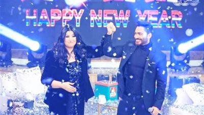  تامر حسني في حلقة استثنائية مع منى الشاذلى على CBC فى سهرة رأس السنة | صور 