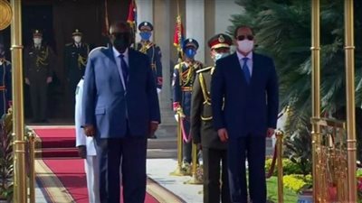 السيسي يستقبل رئيس جيبوتي في قصر الاتحادية │ بث مباشر