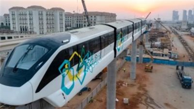 تعرف على موعد إنهاء تنفيذ أول مونوريل مصرى يربط العاصمة الإدارية