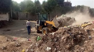 رفع 3600 طن قمامة ومخلفات بناء في حملة بالفيوم