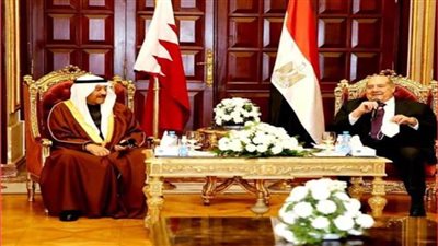 رئيس الشيوخ يلتقي رئيس مجلس الشورى بمملكة البحرين| صور 