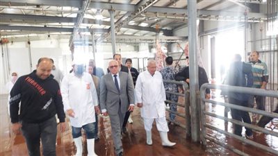 محافظ بورسعيد يتفقد مجزر بورسعيد ويوجه بالارتقاء بمستوي الخدمات المقدمة