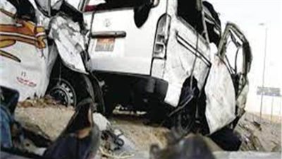 مصرع شخص وإصابة 3 آخرين في تصادم 3 سيارات بالمنيا  