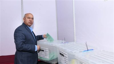 وزير النقل يدلي بصوته في انتخابات نقابة المهندسين