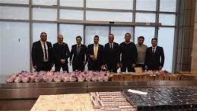 ضبط محاولتي تهريب في مطار القاهرة لمستحضرات تجميل وعملات أثرية