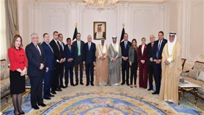ولي عهد الكويت يستقبل المستشار حنفي جبالي رئيس مجلس النواب