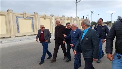 محافظ بورسعيد يتفقد أعمال تطوير مدخل بورسعيد الجنوبي