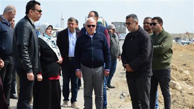 محافظ بورسعيد يتفقد أعمال تطوير ورفع كفاءة شارع اللواء أحمد عبد الله ببورفؤاد