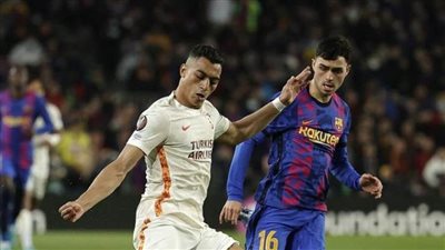 مصطفى محمد وجالاتا سراي يودعان الدوري الأوروبي بهزيمة أمام برشلونة
