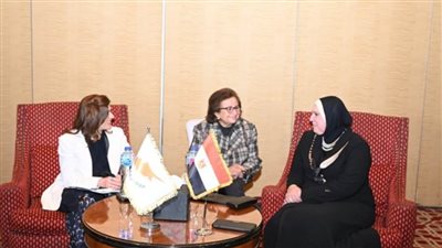 وزيرة التجارة تبحث مع نظيرتها القبرصية سبل تعزيز التعاون المشترك 