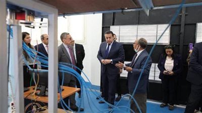 د. خالد عبد الغفار يتفقد عددا من منشآت الجامعة البريطانية في مصر (صور)