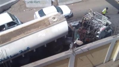 إصابة 2 إثر انفجار فنطاس نقل مواد مشتعلة فارغ بالغربية