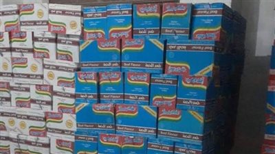 ضبط 4199 كرتونة اندومي مجهولة المصدر خلال حملات تموينية في قنا