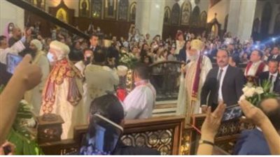 وصول البابا تواضروس الكاتدرائية المرقسية بالعباسية للاحتفال بعيد القيامة