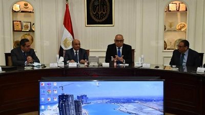 وزيرا الإسكان والعدل ومسؤلو البنك المركزي يبحثون تيسير إجراءات التمويل العقاري (صور)