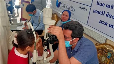 الكشف على عيون 758من أهالي شبرا بابل بالمحلة الكبرى وتسليم أدوية بالمجان لـ 474 مواطن