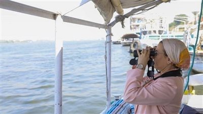 وزيرة البيئة تطلق الاحتفال باليوم العالمي للطيور المهاجرة والتنوع البيولوجي من نهر النيل (صور)