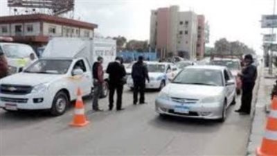 حملة مرورية فى شوارع القاهرة والجيزة لرصد المخالفات