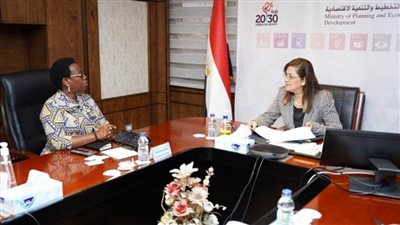 وزيرة التخطيط تلتقي نائب رئيس مفوضية الاتحاد الإفريقي لتعزيز سبل التعاون (صور)
