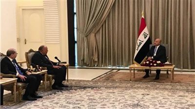 الرئيس العراقي يستقبل وزير الخارجية المصري ببغداد    