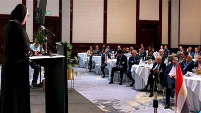 وزيرة التجارة تشارك في فعاليات الملتقى الاقتصادي العربي الألماني (صور)