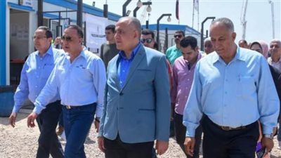 وزير الرى يتفقد مشروع المسار الناقل لمياه الصرف الزراعي لمحطة المعالجة بالحمام