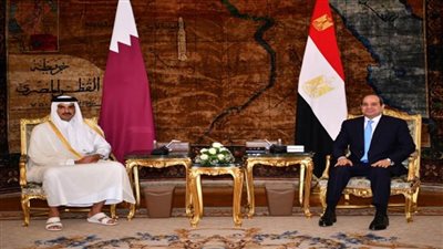 المتحدث الرئاسي ينشر صور استقبال الرئيس السيسي لأمير قطر