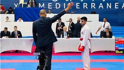 تأهل 3 مصريين إلى نصف نهائي المصارعة الرومانية بدورة ألعاب البحر المتوسط 