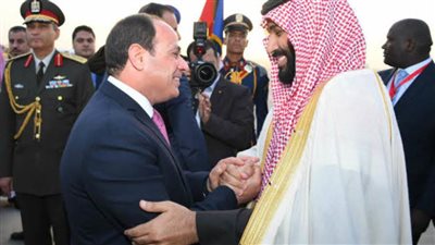 السيسي يستقبل الأمير بن سلمان ولي عهد السعودية