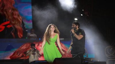 بالصور.. تامر حسني يتالق بحفل جماهيري في إطلاق 