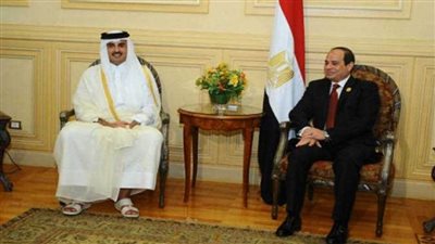 أمير قطر ونائبه يهنئان الرئيس السيسي بذكرى ثورة 23 يوليو المجيدة