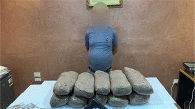 القبض على تاجر مخدرات بـ30 كيلو بانجو وسلاح ناري بالدقهلية 
