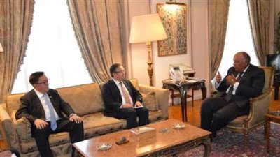 وزير الخارجية يبحث تعزيز علاقات التعاون بين مصر وكازاخستان 