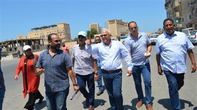 محافظ بورسعيد:قرب الانتهاء من تطوير ورفع كفاءة شارع السيد سرحان بحي الزهور