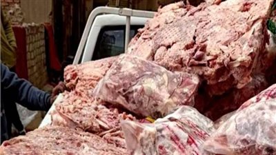 ضبط  6.6 طن لحوم مجمدة خلال حملات موسعة بالجيزة