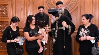 البابا تواضروس مستقبلا أسر ضحايا حريق كنيسة إمبابة: ما حدث سيكون له بركات كثيرة