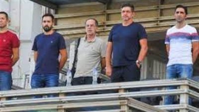 فيتوريا وميكالي يحضران مباراة سيراميكا كليوباترا والطلائع في الدورى